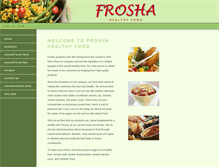 Tablet Screenshot of frosha.com